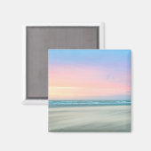 抽象芸術サンセットはハーグのビーチで マグネット (正面/裏面)