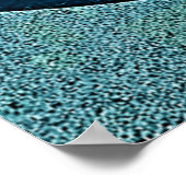 抽象芸術サンセットウェーブズアート ポスター (角)