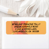 抽象芸術サンセットカラー ラベル (インサイチュ)