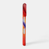 抽象芸術サンセットカラーiPhoneケース iPhone 16ケース (右側面)