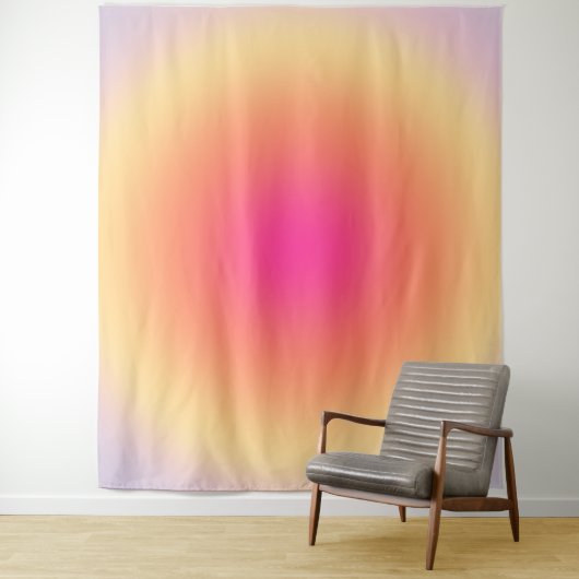 抽象芸術サンセットグラデーション タペストリー (インサイチュ)