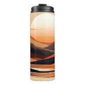 抽象芸術サンセット風景熱タンブラー タンブラー (正面)