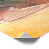 抽象芸術サンセット0612アートプリント ポスター (角)