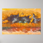 抽象芸術サンセット0612アートプリント ポスター (正面)