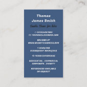 抽象芸術サンタクロース芸能人 名刺 (裏面)