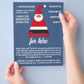 抽象芸術サンタクロース チラシ (手)