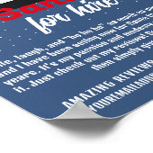 抽象芸術サンタクロース ポスター (角)