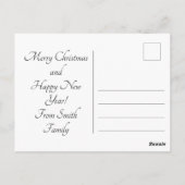 抽象芸術サンタクロース ポストカード (裏面)