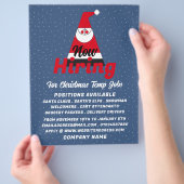 抽象芸術サンタ、季節採用広告の チラシ (手)