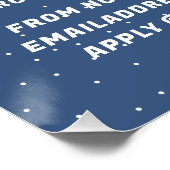 抽象芸術サンタ、季節採用広告の ポスター (コーナー)