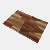 抽象芸術サンディフェイクウッド ドアマット (アングル)