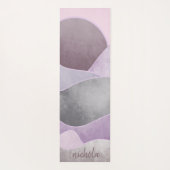 抽象芸術サンパーソナライズされた山 ヨガマット (裏面)