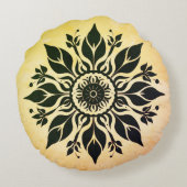 抽象芸術サンピロー ラウンドクッション (裏面)