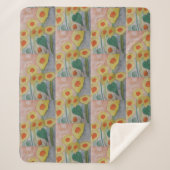 抽象芸術サンフラワーシャーパブランケット シェルパブランケット (正面)