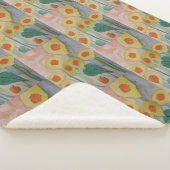 抽象芸術サンフラワーシャーパブランケット シェルパブランケット (3/4)