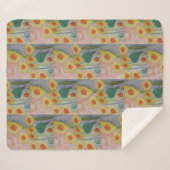 抽象芸術サンフラワーシャーパブランケット シェルパブランケット (正面(横))