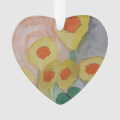 抽象芸術サンフラワーズアクリルオーナメント オーナメント (正面)