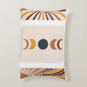 抽象芸術サンムーンボーホポスター アクセントクッション (裏面(縦))