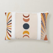 抽象芸術サンムーンボーホポスター アクセントクッション (裏面)