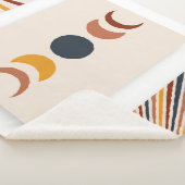 抽象芸術サンムーンボーホポスター シェルパブランケット (3/4)