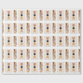 抽象芸術サンムーンボーホポスター ラッピングペーパー (フラット)