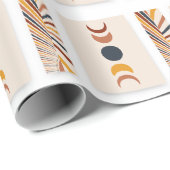 抽象芸術サンムーンボーホポスター ラッピングペーパー (ロールコーナー)