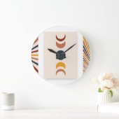 抽象芸術サンムーンボーホポスター ラージ壁時計 (ホーム)