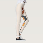 抽象芸術サンムーンボーホポスター レギンス (右)