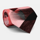 抽象芸術サンモダンゴピンクブラッシュストロークアート ネクタイ (ロール)