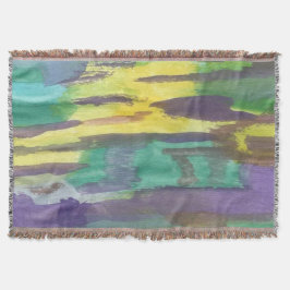 抽象芸術サンライズ スローブランケット