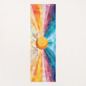 抽象芸術サンレイズ&シーホライゾンヨガマット ヨガマット (正面)