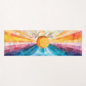 抽象芸術サンレイズ&シーホライゾンヨガマット ヨガマット (正面(横))