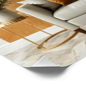 抽象芸術サン#1ウォールアート ポスター (コーナー)