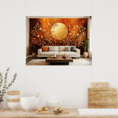 抽象芸術サン#2ウォールアート ポスター (キッチン)