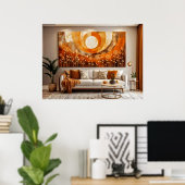 抽象芸術サン#3ウォールアート ポスター (ホームオフィス)