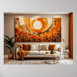 抽象芸術サン#3ウォールアート ポスター