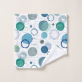 抽象芸術サークルと単なるデザインの塊 バスタオルセット (ウォッシュタオル)