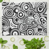 抽象芸術サークルのキッチンタオル キッチンタオル (折り畳み)