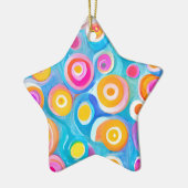 抽象芸術サークルアーモダント セラミックオーナメント (左)