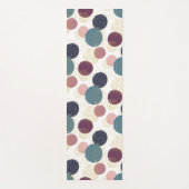 抽象芸術サークルインパステル&金ゴールド ヨガマット (正面)