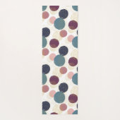 抽象芸術サークルインパステル&金ゴールド ヨガマット (裏面)