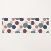 抽象芸術サークルインパステル&金ゴールド ヨガマット (正面(横))