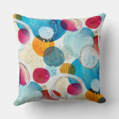 抽象芸術サークルホームデコーギフトアート装飾用クッション クッション (裏面)