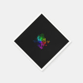 抽象芸術サークル旋回紙ナプキンス スタンダードカクテルナプキン (角)