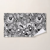 抽象芸術サークル浴用タオル バスタオルセット (ハンドタオル)