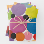 抽象芸術サークル ラッピングペーパーシート (インサイチュ)