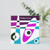 抽象芸術サーフィンシアン考えマゼンタズオブユー カード (スタンド正面)