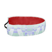 抽象芸術サーフィンパステルパープルグリーン アスレチックヘッドバンド (左)