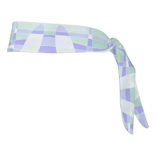 抽象芸術サーフィンパステルパープルグリーン タイヘッドバンド (回転90)