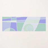 抽象芸術サーフィンパープルグリーンヨガマット ヨガマット (正面(横))